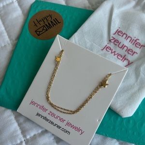 Jennifer Zeuner Jewelry Star Double Necklace in ✨ Gold ✨ NWT
